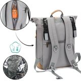 Fillikid torba/nahrbtnik za mamice Rolltop Berlin, kameno siva | Shoptok.si