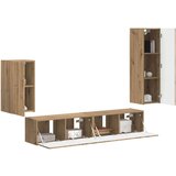  Set TV komoda Zidne 3 pcs Umjetnički hrast Konstruirano drvo | shoptok.hr