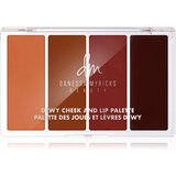 Danessa Myricks Beauty Dewy Cheek & Lip Palette večnamenska paleta za obraz odtenek Dew It Undercover 25 g | Shoptok.si