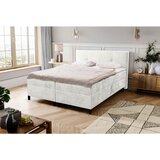 MID.YOU POSTELJA Z VZMETNICO 180 cm x 200 cm , les, tekstil krem barve | Shoptok.si