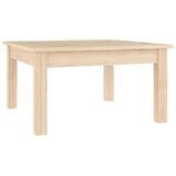 Maison Chic Klubska mizica - kavna mizica - Nizka mizica 55x55x30 cm trdna borovina, (21753563) Cene