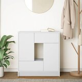  Komoda s ladicama i vratima bijela 70,5x34x74,5 cm | shoptok.hr