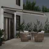 Tenda na ručno uvlačenje s LED antracit i bijela 400x350 cm | shoptok.hr