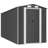 Vrtno spremište antracit 192 x 440 x 223 cm pocinčani čelik