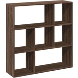 vidaXL Pregrada s knjižno omaro rjavi hrast 102x29x103,5 cm inž. les | Shoptok.si