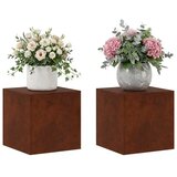  Stalak za biljke 2 pcs Rđa 40 x 40 x 40 cm Otporni čelik - Otporni čelik 2x (40 x 40 x 40 cm) | shoptok.hr