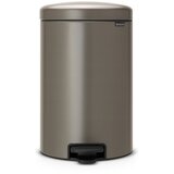 Brabantia Koš za smeti s pedalom 20 L s plastičnim vložkom - platina | Shoptok.si