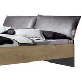 MID.YOU POSTELJA 160 cm x 200 cm , leseni material barve grafita, barve hrasta | Shoptok.si