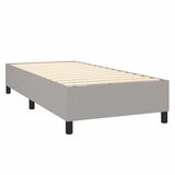 Box spring krevet s madracem svjetlosivi 90x190 cm od tkanine | shoptok.hr