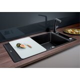Blanco sudoper AXIA III XL 6 S InFino SILGRANIT ANTRACIT, daska staklo, s dalj. upr. | shoptok.hr