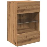 vidaXL TV zidni ormarići s LED svjetlima 2 kom Artisan hrast | shoptok.hr