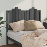  Uzglavlje za krevet sivo 126 x 4 x 110 cm od masivne borovine | shoptok.hr