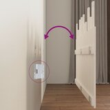  Zidno uzglavlje bijelo 159,5x3x80 cm od masivne borovine | shoptok.hr