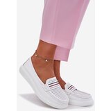 EVENTO Ladies Leather Moccasins White Dovema | Shoptok.si