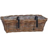  Viseća Košara za Saksije s pohranom 2 pcs Smeđa 48 x 22 x 15 cm | shoptok.hr