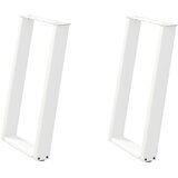  Noge za blagovaonski stol U-oblik 2 kom Bijele 50 x (72-73) cm Čelik | shoptok.hr