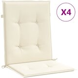  Jastuci za vrtne stolice 4 kom krem 100 x 50 x 2 cm od tkanine | shoptok.hr