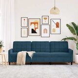  Trosjed od tkanine Plava 210 cm baršunasti | shoptok.hr