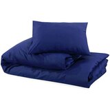  Set posteljine za poplun modri 155x220 cm lagana mikrovlakna | shoptok.hr