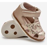 EVENTO Children's Patterned Sandals With Velcro Gold Maellita | Shoptok.si