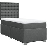 The Living Store Box spring postelja z vzmetnico temno siva 80x200 cm blago - Box Spring Postelja, (21521537) | Shoptok.si
