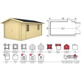 Male kuće GARAŽA 40-A 320 × 570 cm – bez završnog krovnog pokrova | shoptok.hr