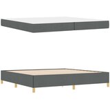  Krevetna konstrukcija Tamno siva 200 x 200 cm tkanina Zagasitosiva | Shoptok.si