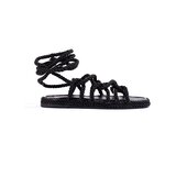 Shelvt Women's braided tied sandals black | Eponuda.ba
