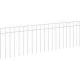PANEL vrtne ograde 24 kom. 100 x 30 cm Pocinčani čelik Srebrna | shoptok.hr