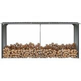 Vrtna ostava za drva od pocinčanog čelika 330x92x153 cm antracit | Eponuda.com