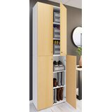 MID.YOU OMARA ZA ČEVLJE bela, barve bukve | Shoptok.si