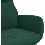  Stolica za opuštanje tamnozelena baršunasta | shoptok.hr