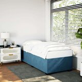 vidaXL Posteljni okvir moder 90x200 cm žamet | Shoptok.si