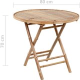  5-dijelni sklopivi vrtni blagovaonski set od bambusa | shoptok.hr