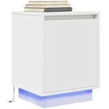  Noćni ormarići s LED svjetlima 2 kom bijeli 38x34x50 cm | shoptok.hr