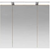  Kopalniška ogledalna omara z LED lučmi Oreh 80 x 14.5 x 70 cm, (5000233182) | Shoptok.si