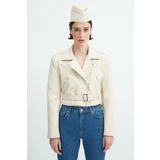 Trendyol Jacket - Cream - Fitted