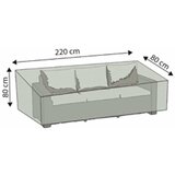Boni-shop Zaščitna prevleka za Ratan trosed Deluxe 220x80x80 Vodoodporen, trpežen poliester, (5000090336) | Shoptok.si
