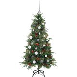 vidaXL Umetno Zložljivo Božično Drevo Zelena 150 cm PE in PVC | Shoptok.si