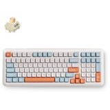 MCHOSE bežična gaming tastatura K99 V3 mehanička/horizont orange/icy creamsicle switch Cene