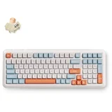 bežična gaming tastatura K99 V3 mehanička/horizont orange/icy creamsicle switch