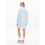 Tommy Jeans Dolga srajca svetlo modra / bela | Shoptok.si