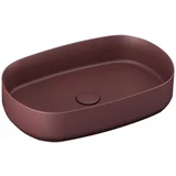 infinity nadgradni lavabo 55cm rustik bordo