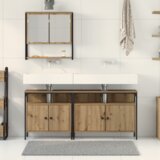 vidaXL 3-delni set kopalniškega pohištva Artisan Oak Inženirski les | Shoptok.si