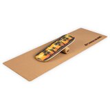 Boarderking Indoorboard Classic, ravnotežna deska, podloga, valj, les/pluta, rdeča | Shoptok.si