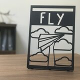 Atelier Del Sofa dekorativna figura fly pod, 2 mm, crna Cene