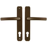 PVC Set kljuk za vrata Solana (za PVC vrata, obe strani, rjava)