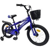 Thema Sport Dečija bicikla TS-16 16″ – plava sa korpom i svetlećim točkićima | ePonuda.com