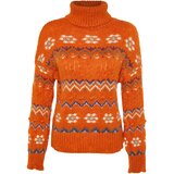 Trendyol Sweater - Orange - Regular fit Cene