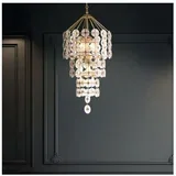 QN-MERIDIAN-9P-DG - Luster na lancu MERIDIAN 9xE14/40W/230V zlatna